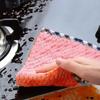 Kitchen Cleaning Coral Velvet Towel Rag Non-stick Oil Dish Cloth Double-sided Absorbent Thickening Scouring Tools Accessories