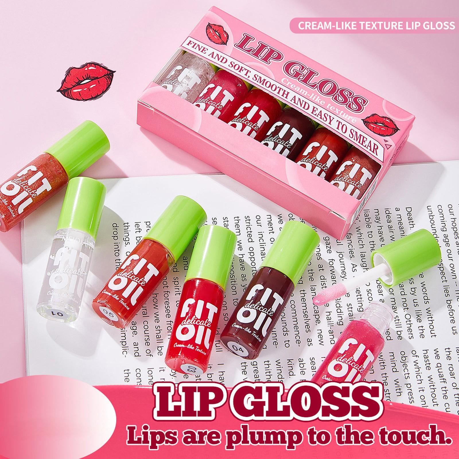 

6 Packs Of Moisturizing Lip Glaze , Lip Gloss , Lip Oil Pearlescent , 6 Color Lip Oil Moisturizing Lip Oil Set , Lip Glaze Moisturizing 3.5ml*6 One Size
