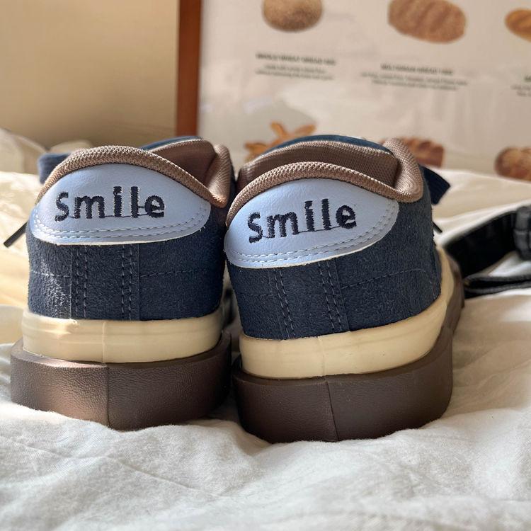 Spring retro casual board shoes women's 2025 new blue casual niche design sense platform shoes ins tide