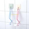Flexible S Bend Toilet Cleaning Brush Tool Set 3 Assorted Hues Plastic Material D57B
