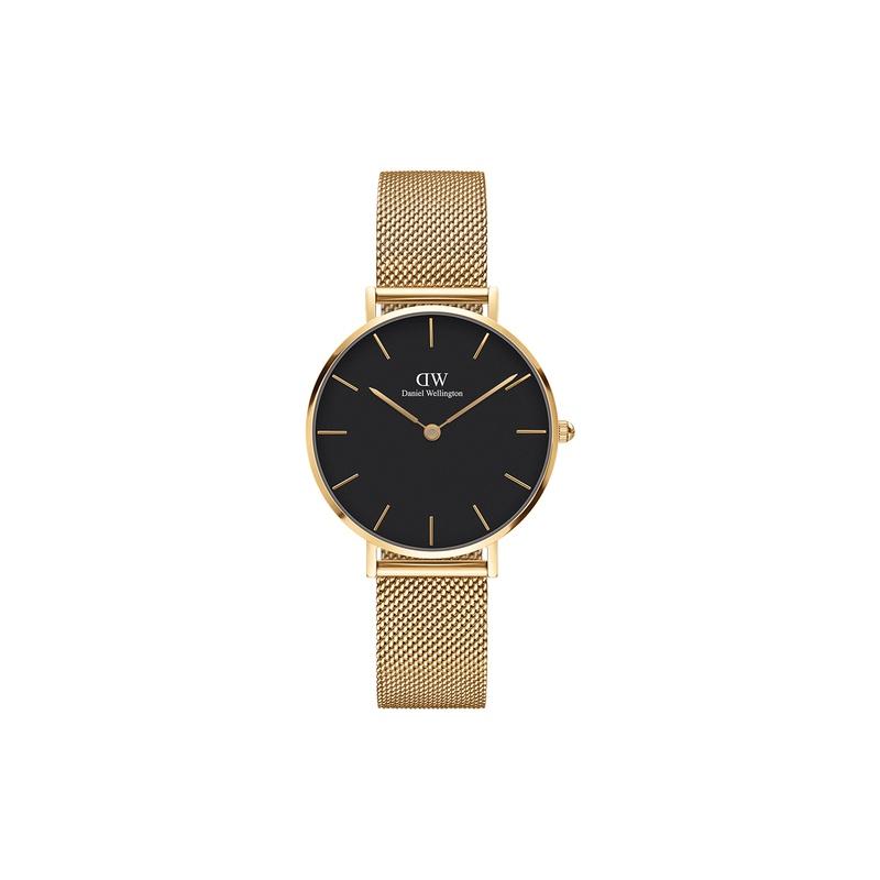 Daniel Wellington PETITE series watches, watches, quartz movement, black dial, women's watches, fashion DW00100347