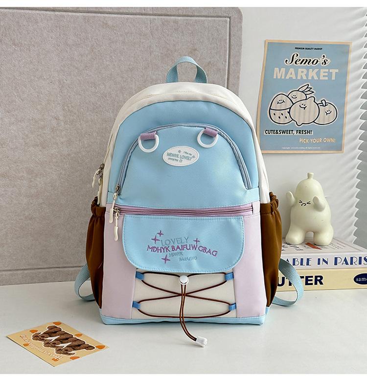 School Bag Korean Version Casual Small Fresh Versatile Backpack Light Going Out Backpack High Value Ins College Style Girl School Bag