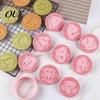 3D Plastic Biscuit Molds 9 Pcs Christmas Cookie Cutter with Stamps Set, Pressable Plunger Mold, Creative Holiday Kitchen Gadgets Gingerbread Man Tree