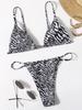 Bikini Zebra Sexy 2026 Costume da Bagno Donna Costumi da Bagno Femminili Set Bikini Mini Perizoma da Donna Costumi da Bagno Estivi per Nuoto Costume da Bagno