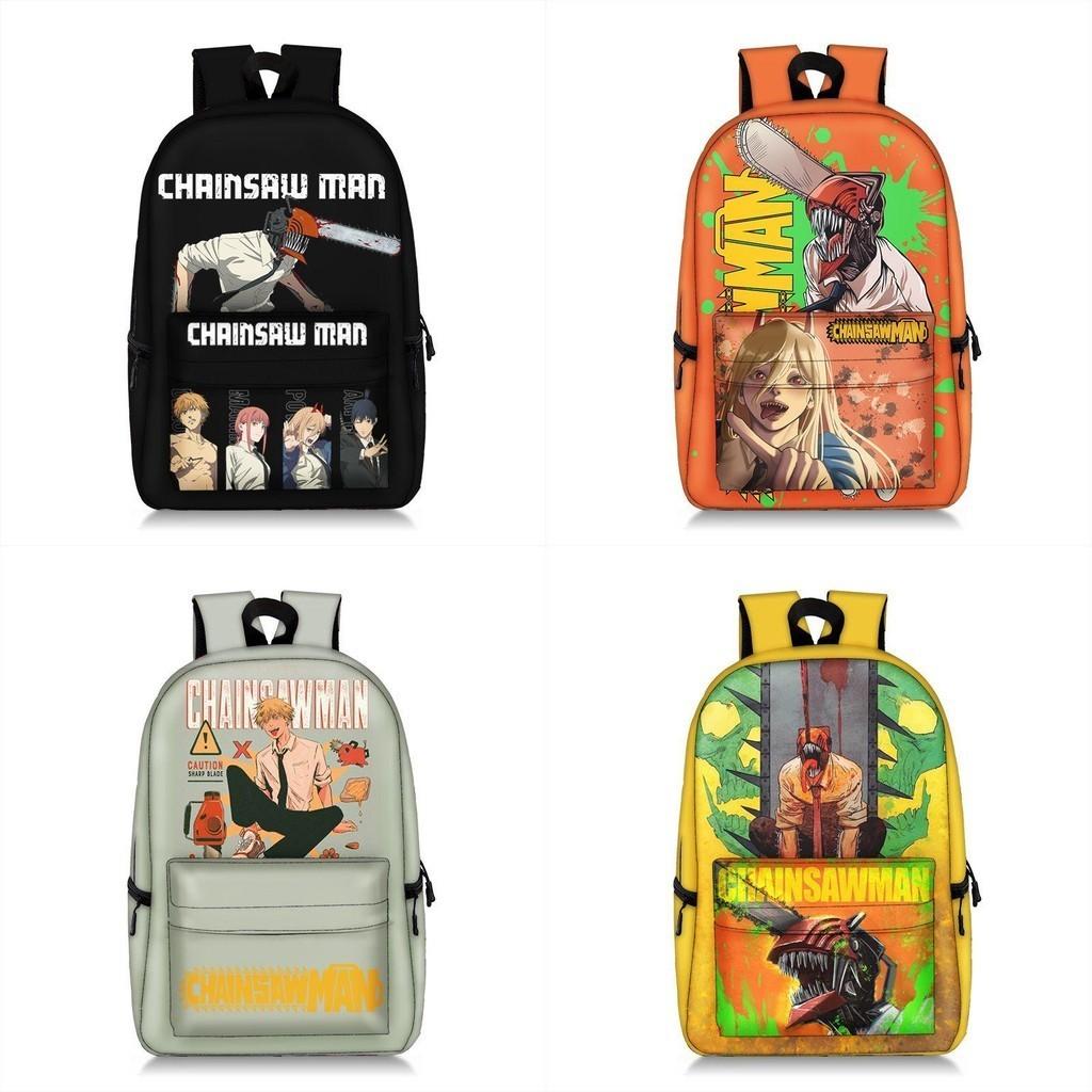 Stunning Child/adult Chainsaw Man Backpack Schoolbag Anime Bag
