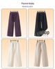 Girls' Fleece-Lined Wide-Leg Corduroy Pants - Winter 2025