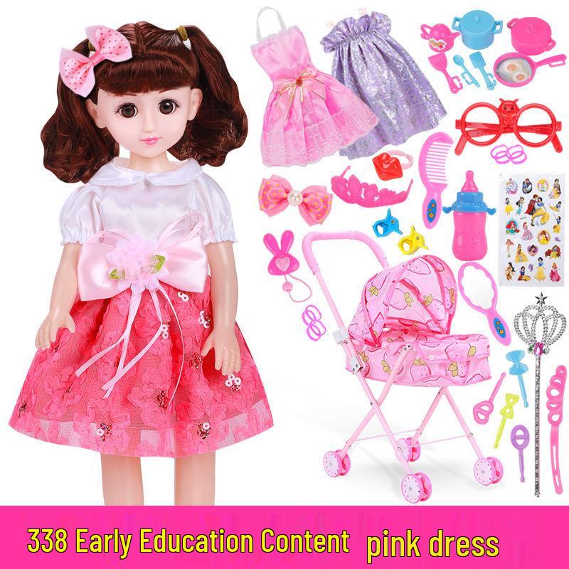 Princess Doll Stroller & Playhouse Set - Real Toy Birthday Gift for Girls