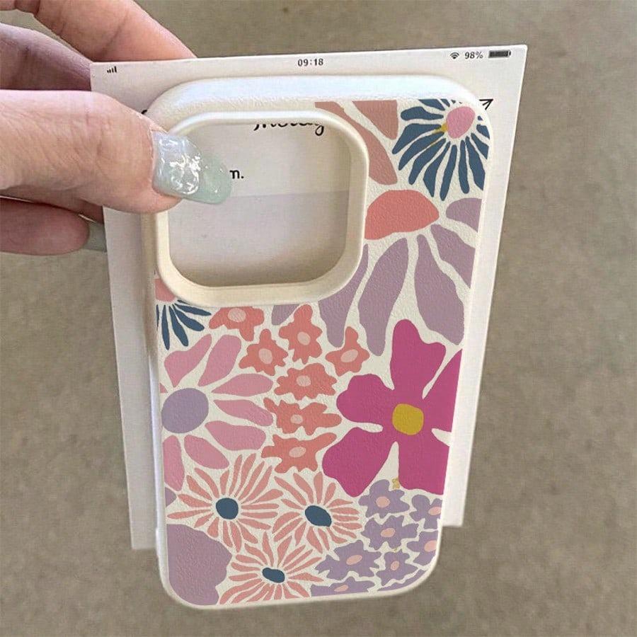 Stilvolle Blumige Litschi Handyhülle Für iPhone 17 Hülle iPhone 15 17 13 12 14 16 Pro Max Plus 17 Air Weiche Silikon Stoßfeste Abdeckung