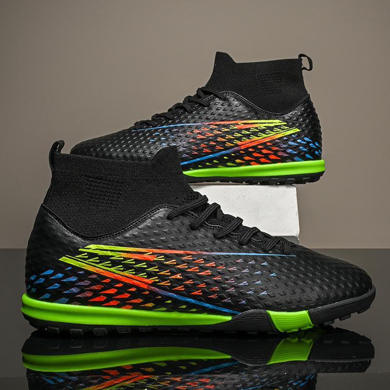New High-top AG Long Nails TF Broken Nails Outdoor Students Adult Grass Game Training Football Shoes In Stock