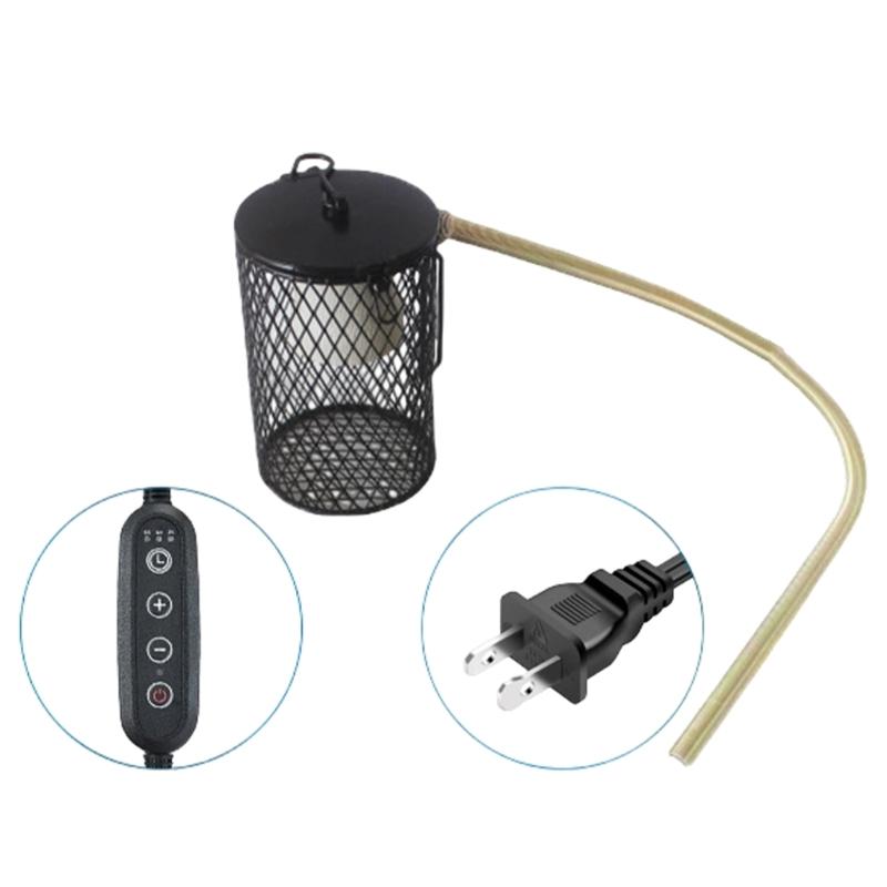 Heat Lamp Cover for Reptiles Ensuring Even Heat Dispersion and Enhancing Protections in Enclosures Bird Cage Accessory