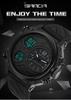 SANDA 3002 Fashion Multi-function Sport 50M Waterproof Men's Electronic Watch Fashion Luminous Chronograph Student Watch Reloj