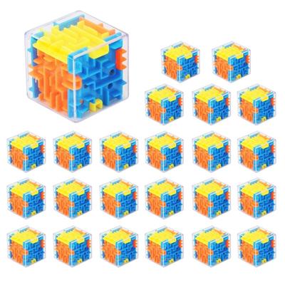 Sweet Plus Mini Cube 3D Puzzle, 3D Maze, Festival Toy, Prize, Participation Prize, Kids Event, Festival, Keychain (24 Pieces)
