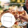 Space Efficient Acrylic Stemwares Rack Tabletop Champagne Flute Stand Practical Acrylic Wine Glass Holder for Event