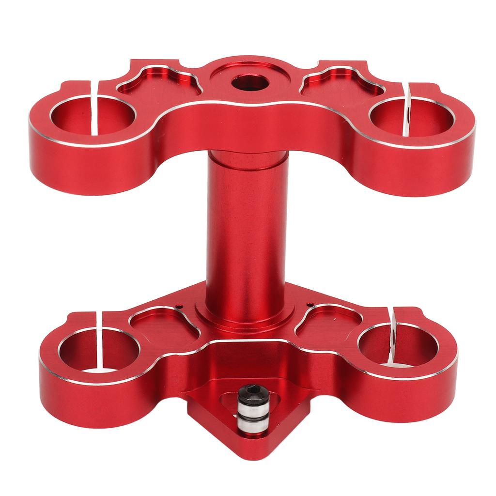1 4 Electric Motorcycle Triple Tree Clamp Front Shock Absorber Aluminum Triple Clamp Set for Losi Promoto MX Red