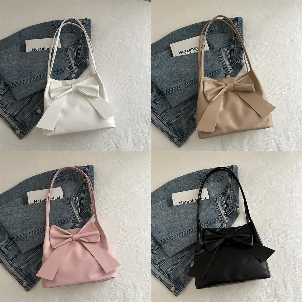 Stylish Large Capacity Butterfly Knot Tote Bag For Women Perfect For Daily Commuting