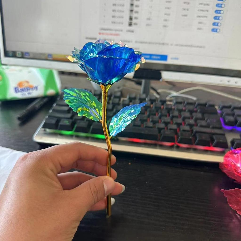 24k Gold Colored Rose for Valentine's, Mother's Day, and More: Perfect Gift for Any Occasion