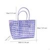 Women's Woven Handbag Travel Purse Top Handle Bag for Commuting Shopping Holiday