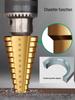 Cobalt Hole Opener for Serrated Alloy Step Drill Bit, Stainless Steel Multi-functional Hole Expander