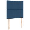 Box Spring Bed with Mattress Blue 90x200 cm Fabric