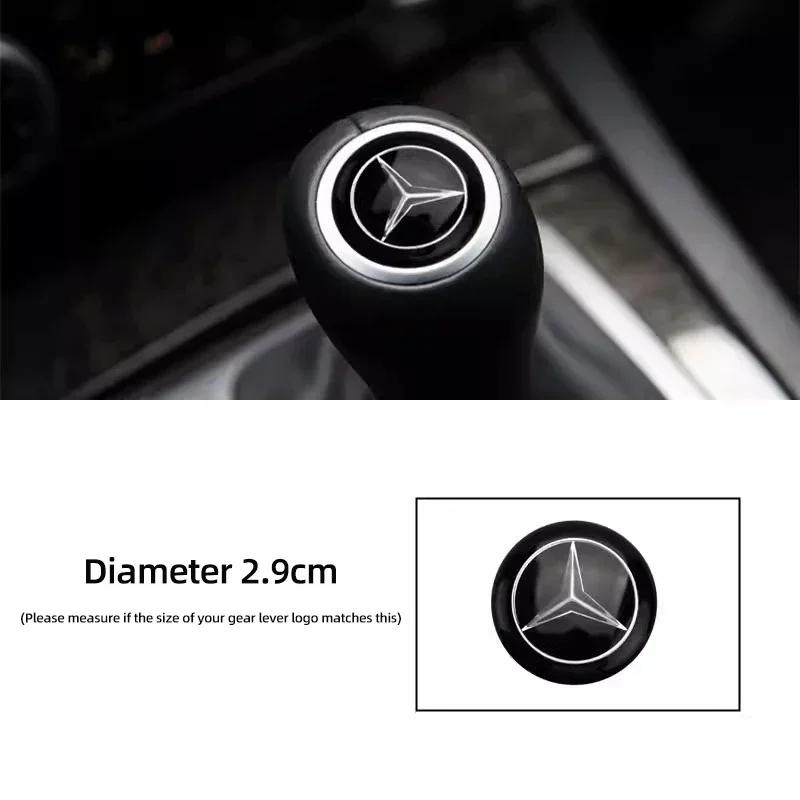 Neu Für Mercedes Benz Auto Schalthebel Dekoration Schalthebelkopf Emblem Aufkleber Für Mercedes Benz AMG W204 W205 W203 W211 W212 W213
