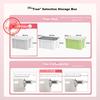 Qingye Mu Large Plastic Storage Box with Wheels, 56L Gray, 1 Pack