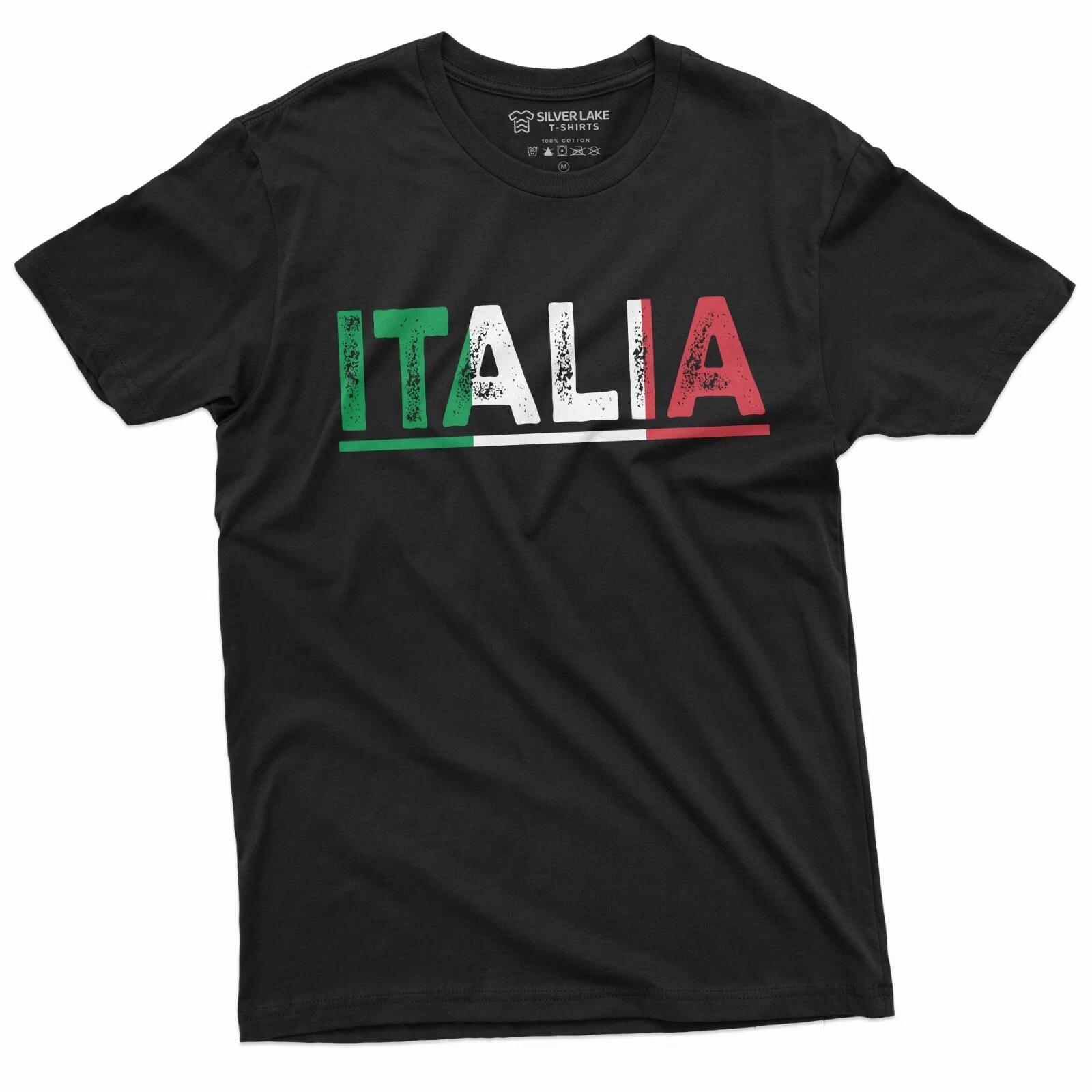 Italia T-shirt Italy Flag Coat of Arms Tee Shirt Repubblica Italiana Italian tee L