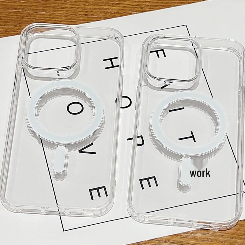 Magnetic & Transparent iPhone Case for iPhone 17/16/15 Pro/14/13/12/11 Pro Models