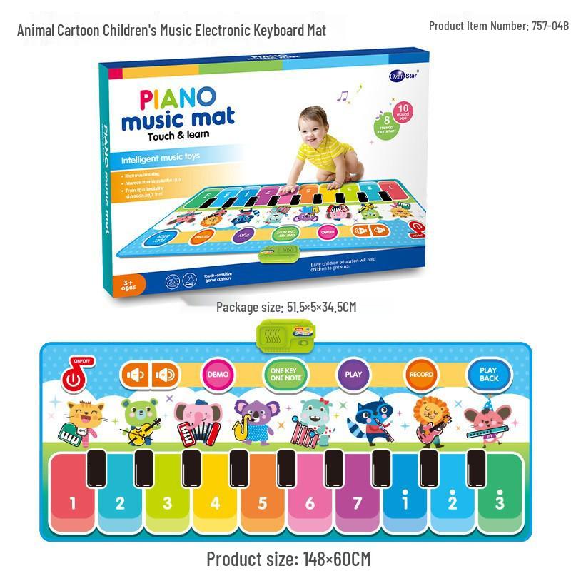 Aozheng Electronic Foot Pedal Piano: Children's Educational Music Blanket with Multiple Instrument Modes