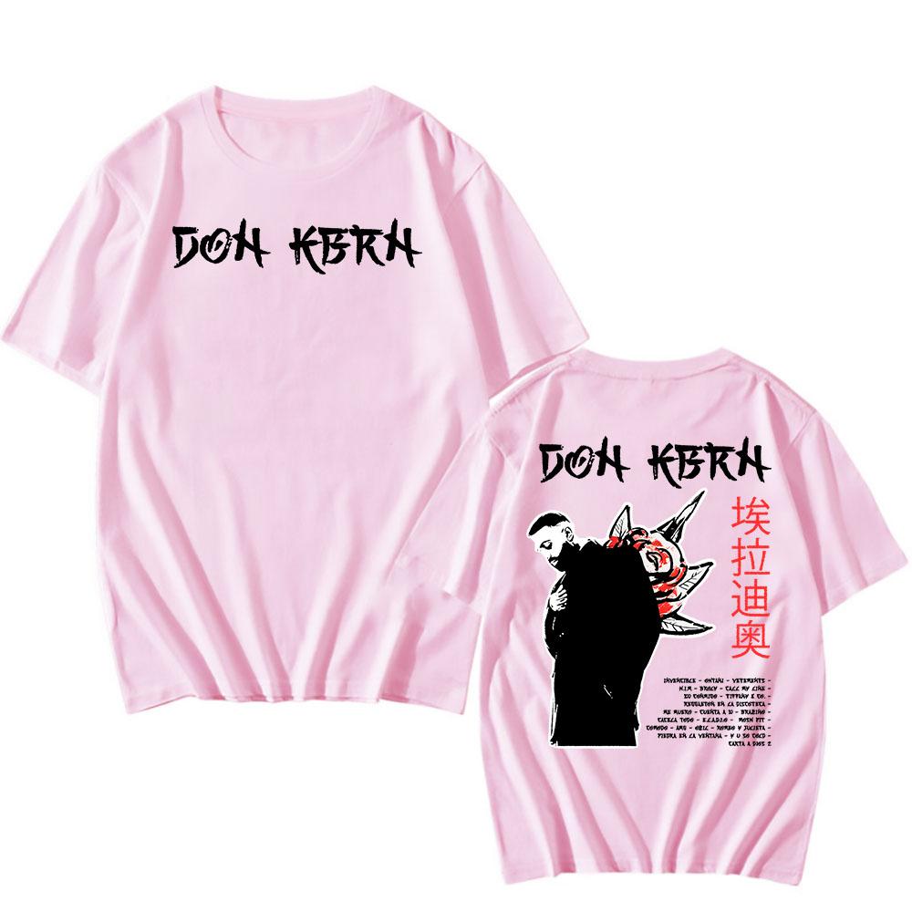 DON KBRN Album 2025 New T-shirt Eladio Carrión Singer Graphic Tshirts Short Sleeve O-neck Male T Shirt Print Tees Unisex Men Tee