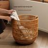Waterproof Imitation Rattan Laundry Hamper - Large Capacity for Bathroom or Bedroom