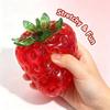 TPR Strawberry Squishy Toy Strawberry Shape Strawberry Fidget Toy  Birthday Gift