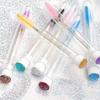 3pcs Eyelash Eyebrow Brush Mascara Wands Diamond Tube Crystal Handle Lash Applicator+