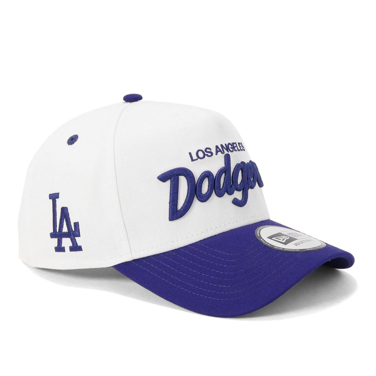 Кепка New Era Golf 9FORTY A-Frame, MLB Двухцветная LA Белый/Темно-синий, Los Angeles Dodgers Универсальный размер Мужская кепка 940AF LOSDOD
