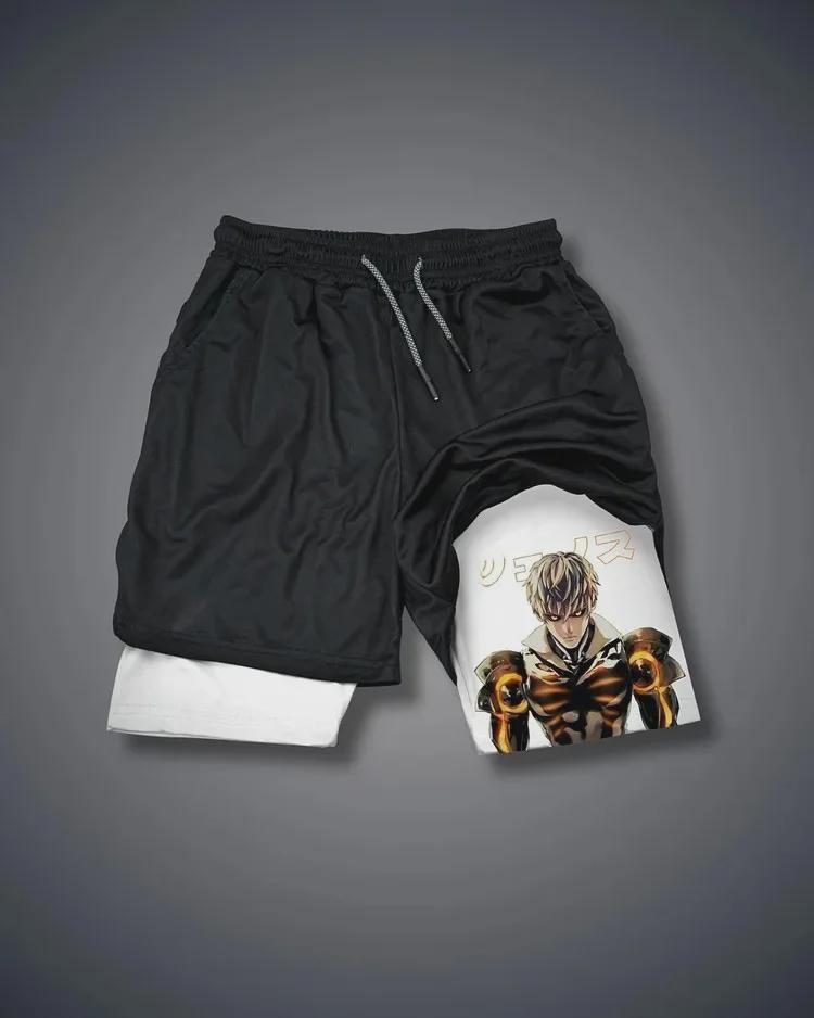 

Двошарові спортивні повсякденні шорти для дорослих із аніме-серіалу 2024 року M