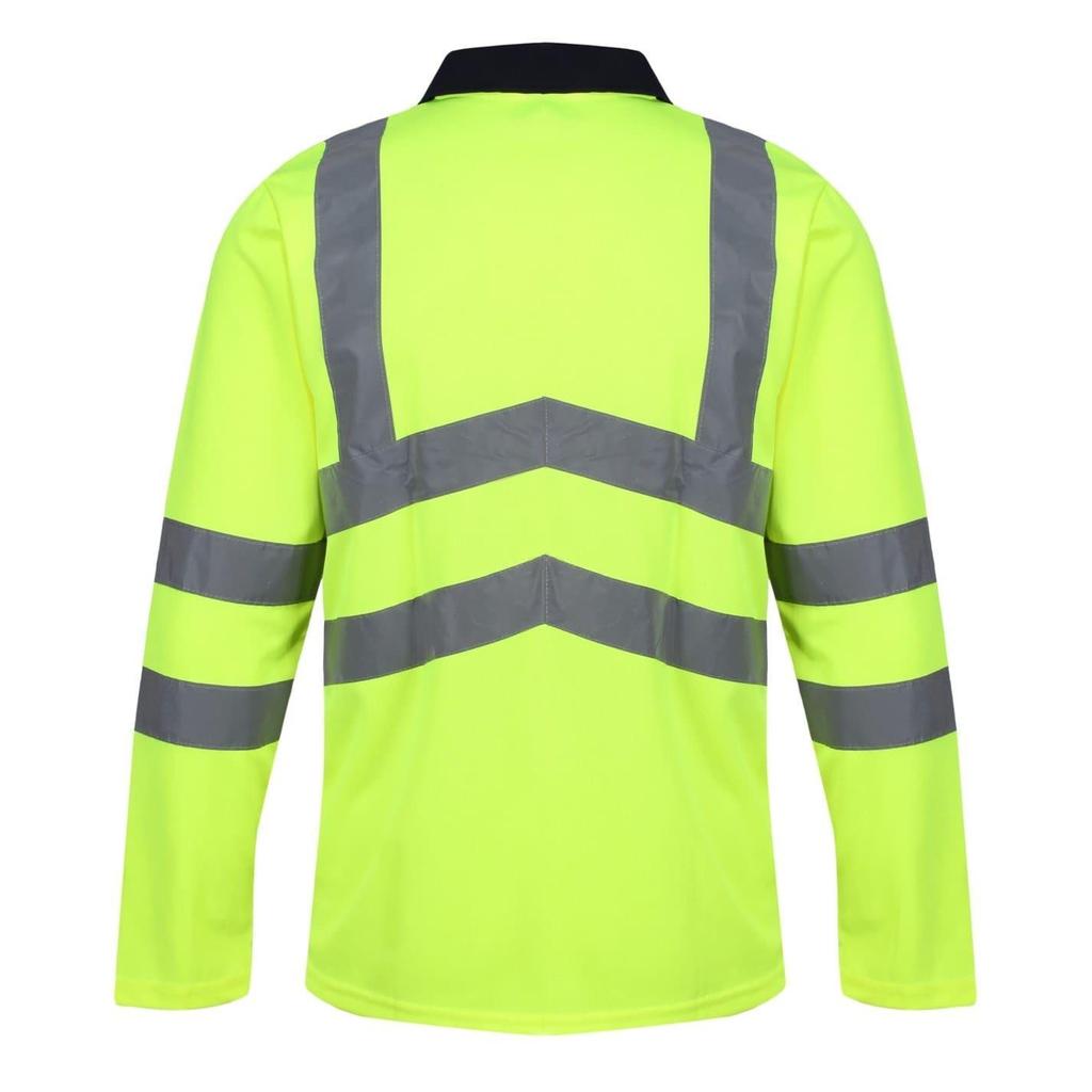 Regatta Professional Unisex Adult High-Vis Long-Sleeved Polo Shirt