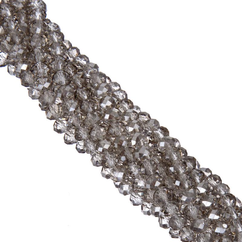 

100 шт. 6 мм стеклянные кристаллы-разделители свободные бусины прозрачные стеклянные бусины DIY ювелирные изделия изготовление браслетов и ожерелья 6mm/100pcs