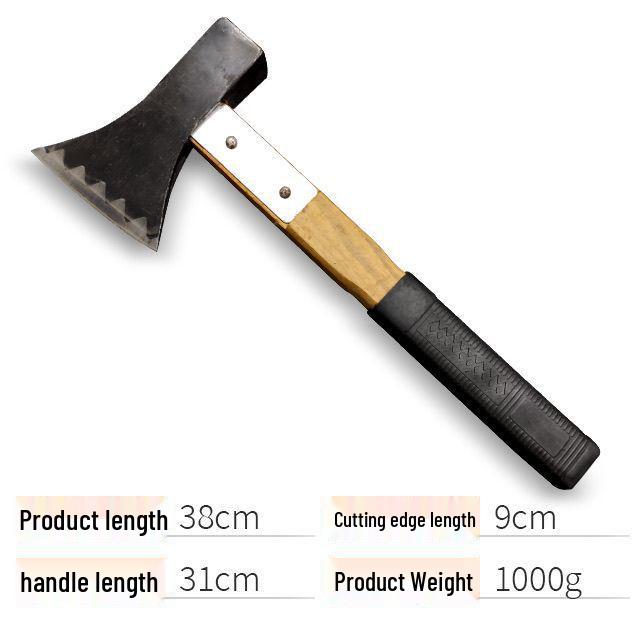 Carbon Steel Camping Axe: Versatile Tool for Gardening, Survival, Firefighting, and Wood Chopping