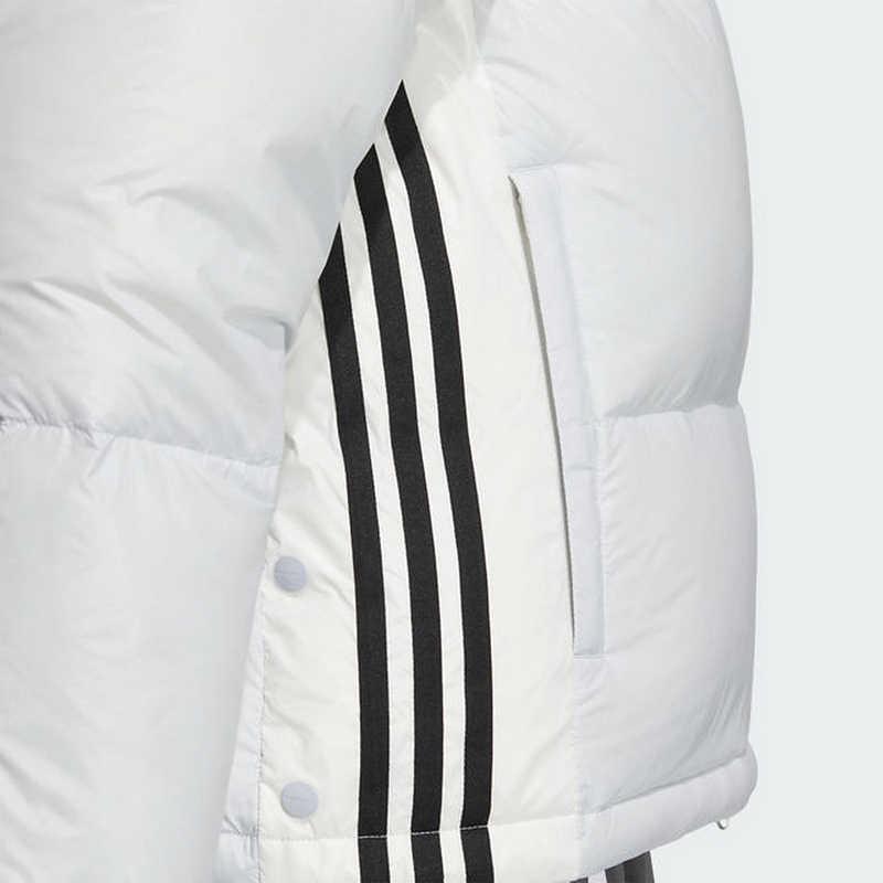 Adidas Originals Removable Hood Comfortable Casual Versatile Down Jacket Women Jacket White JD3783