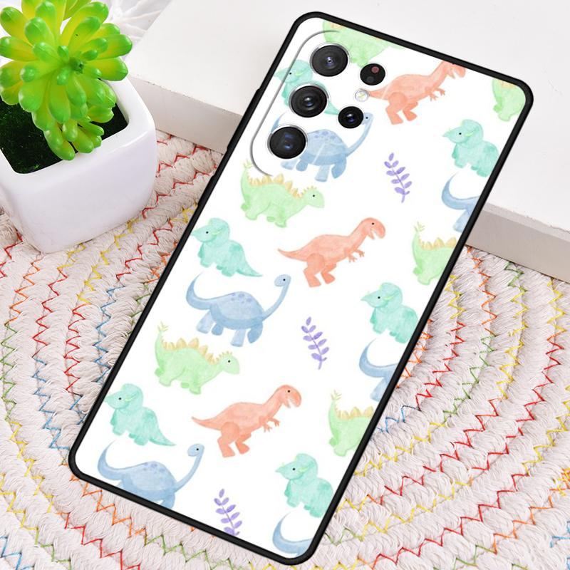 Fun Dinosaur Pattern Dino Phone Case for Samsung Galaxy Note 10 Pro S26 Ultra S23 S24 FE S25 S21 S22 PLUS Shockproof Cove