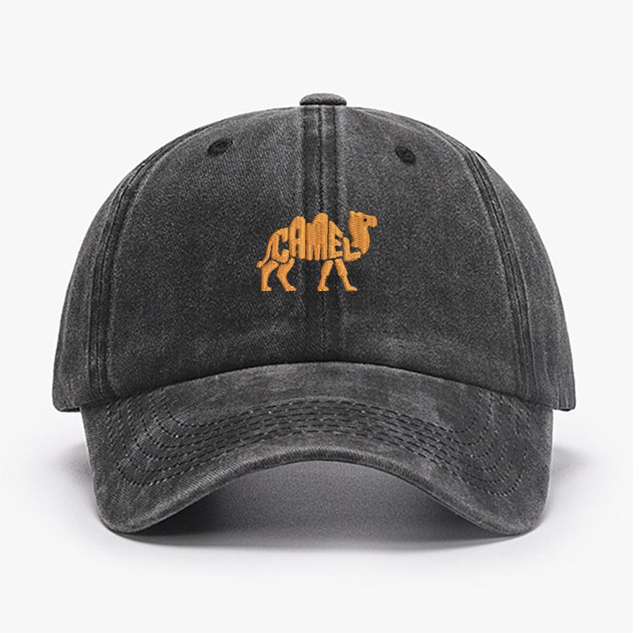 

Camel Embroidered Exquisite Animal vintage cotton Baseball caps Men Women Washed Hat Sports Dad Summer Peaked cap