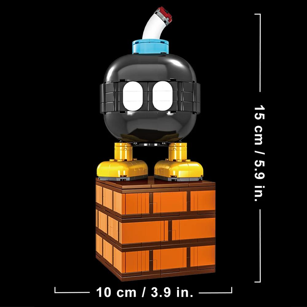Non-Toxic Bombman Moc Building Blocks Model Creative Technical Assembly Bricks Stem Toys Adults Kids Diy Challenge Holiday Birthday Gift