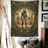 Anubis Wall Tapestry Aesthetic Wall Hanging Printed Fabric Blanket Decorative Tapestries for Bedroom Living Room Home Decor