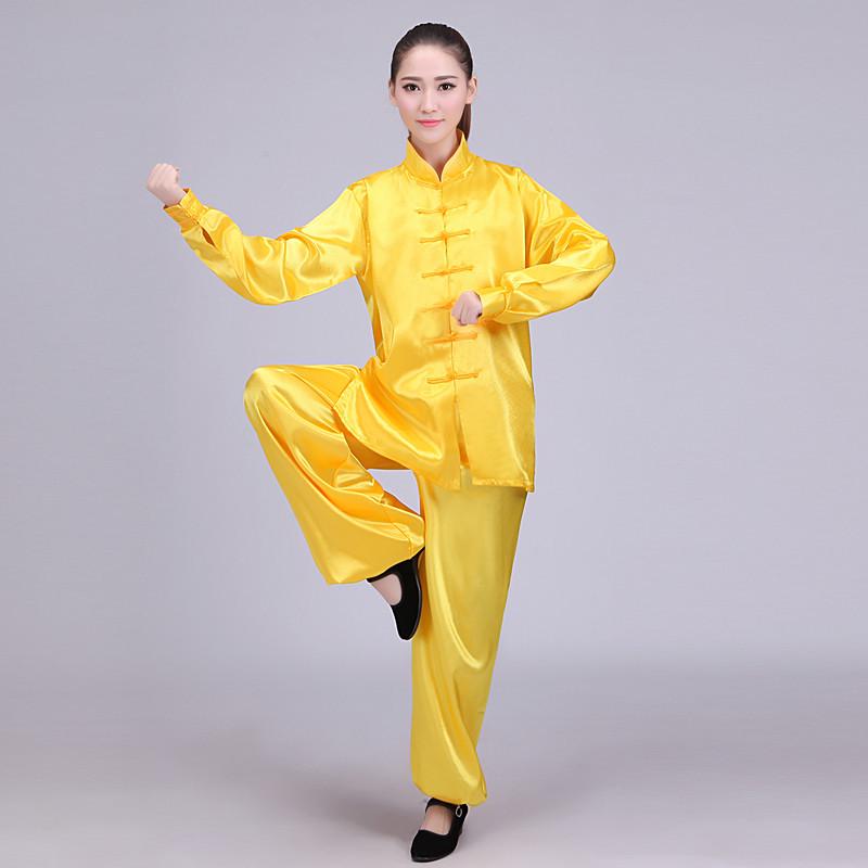 

Форма для цигун тайцзи для среднего и пожилого возраста: Костюм для утренней зарядки и занятий боевыми искусствами XXL жёлтый