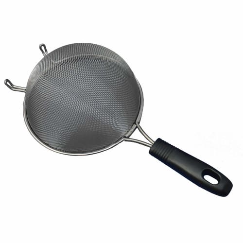 Suncraft Melianti MA-31 Stainless Steel Strainer with Handle, Medium, 15cm, All-Purpose Strainer, Made in Japan, Black