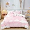 Rainbow Duvet Cover Cartoon Bed Room 3-Piece Set Children Cute Polyester Soft Breathable Comforter Animation Bedding