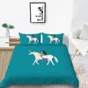 Home Bed Cover 3D Unicorn Themed Print Homes Bedding Quilt Cover Textiles Polyester Pillowcase Bedclothes