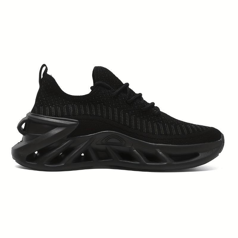 Breathable Knit Running Shoes Lightweight, Non-Slip  Purple Blade Design  EVA Sole | For Tennis, Gym, Sports & Work