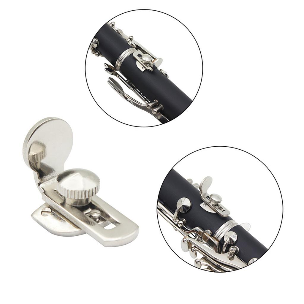 Verstellbare Metallfingerauflage Ersatz Klarinette Daumenauflage Fingerstütze Holzblasinstrument Klarinette Zubehör