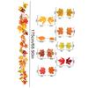 2Pcs Artificial Autumn Fall Maple Leaf Garland Artificial Maple Leaf Vine Garland Fall Leaves Decor Garland for Home Garden
