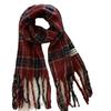 Scarf Winter Women's High End New Plaid Couple Warm and Thickened Long Shawl Integrated Neck Scarf Trendy
